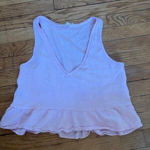 light pink v-neck tank top from pacsun